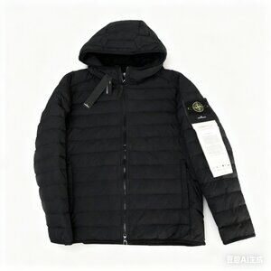 Stone Island Hooded Down Jacket (Black)